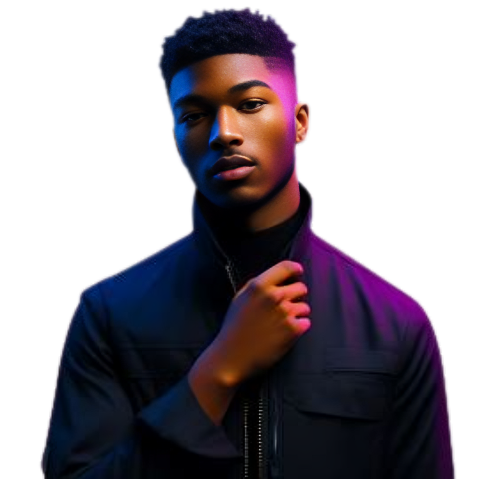 Image of a person with black jacket